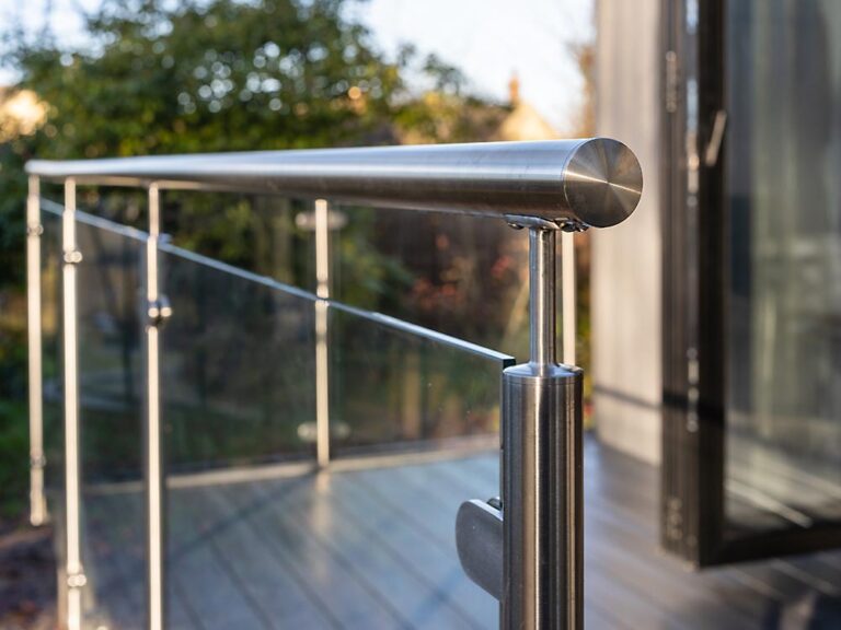 Garden Room Extras - Chrome and Glass Balustrades