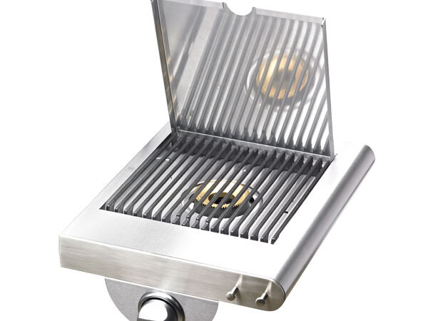 Side Shelf with Burner, Stainless Steel