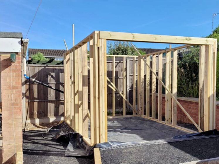 Garden Room frame. Accessible Garden Room, Coventry