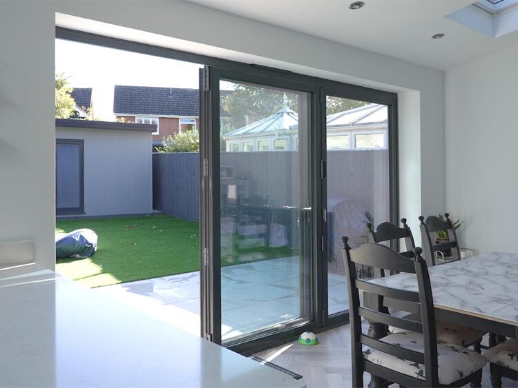 Bifold doors. Garden Room, Garden Landscaping & Home Extension, Wantage