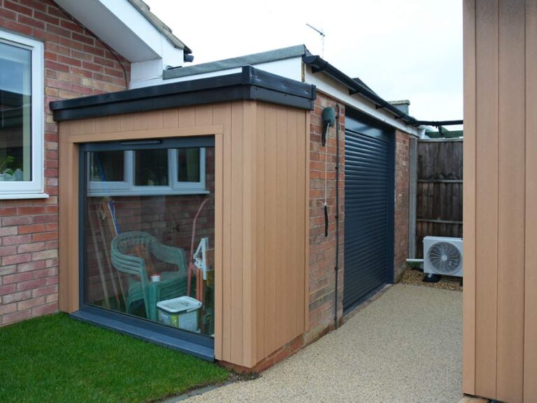 Garage with radio controlled door. Accessible Garden Room, Coventry
