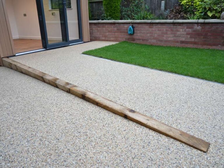Resin ramps. Accessible Garden Room, Coventry