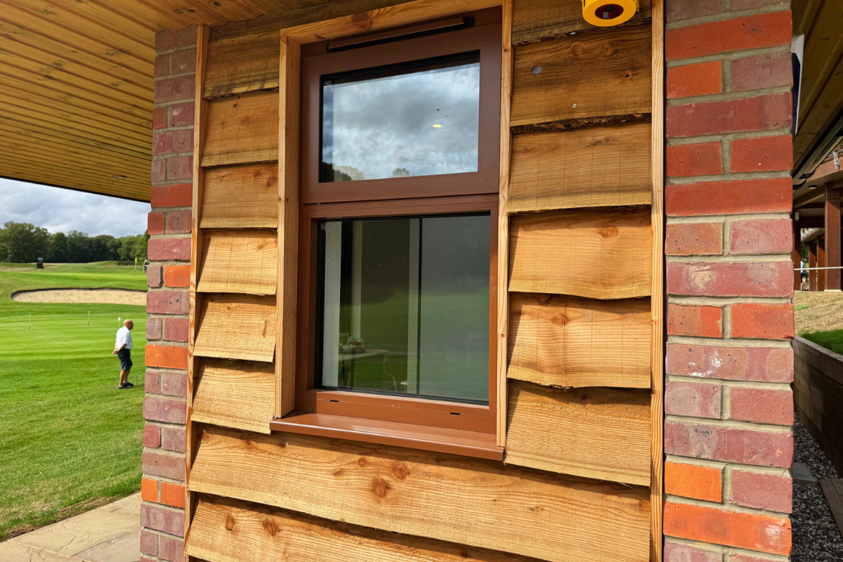 Side window with top opening
